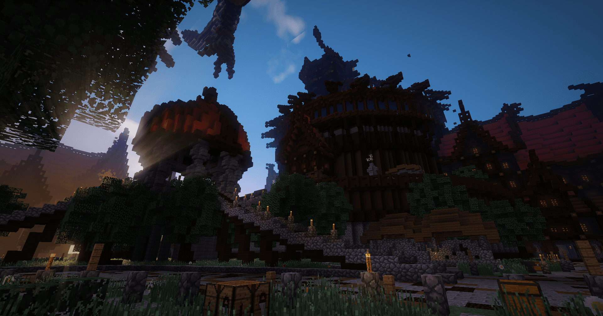 Village viking boisé du spawn ScandiCraft